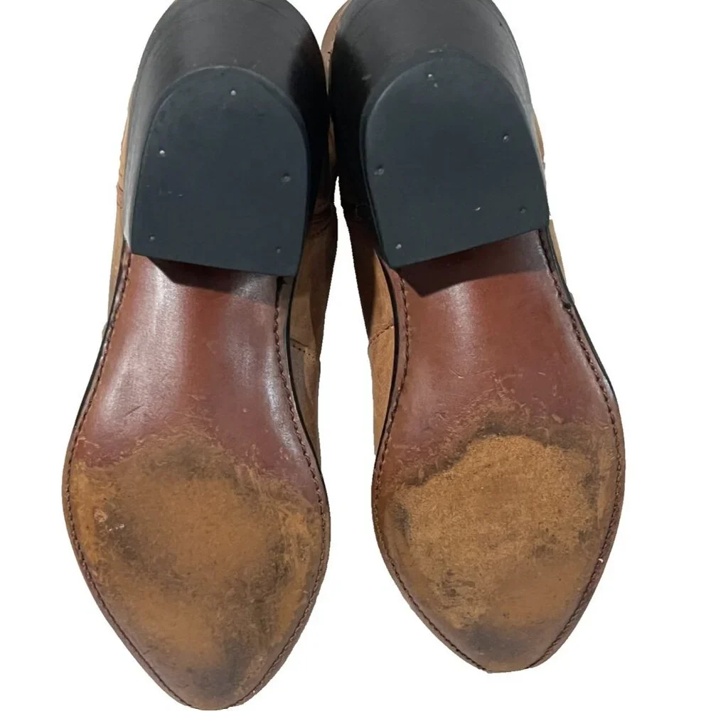DURANGO Tan Leather Cowboy Western Boots Mid-Calf Women's Size 7.5 M RD5302 - Picture 5 of 9
